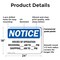 Signmission Hours Of Operation Receiving _ Am - _, 24 in W x Rectangle, Plastic OS-2PACK-NS-P-1824-L-13545 - alternate 4